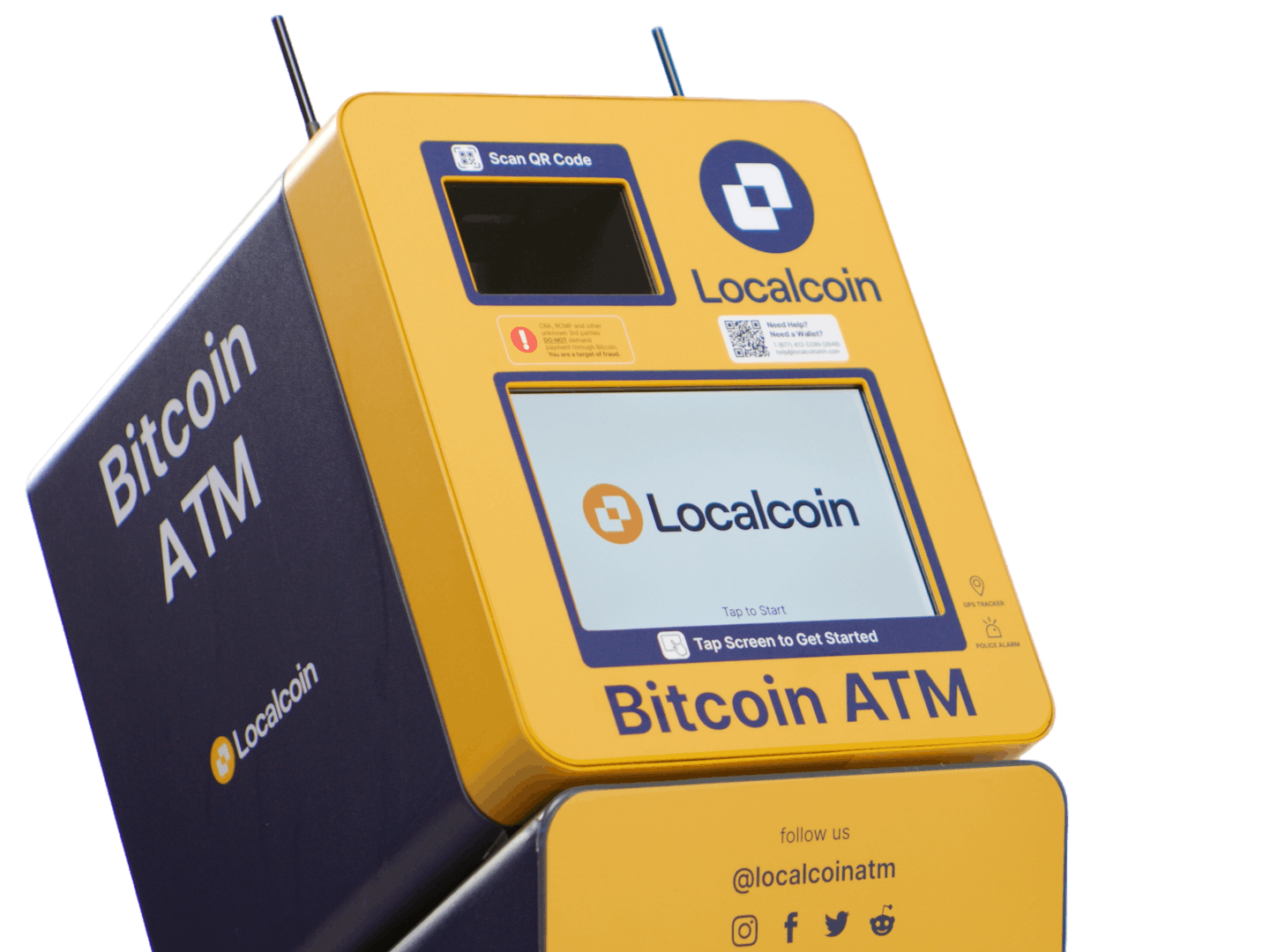 Closeup of the ATM