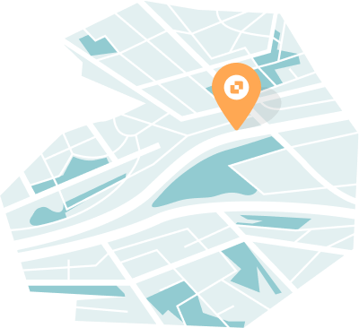 Épingle de Localcoin ATM sur une carte