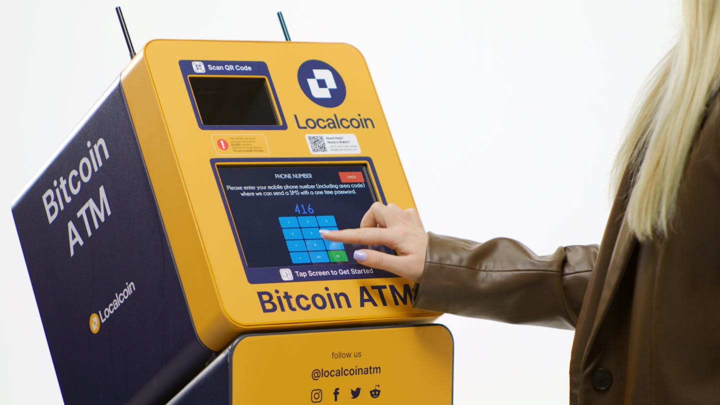 Localcoin ATM close up