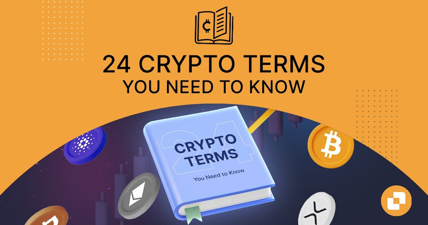 Banner for blog titled "24 Crypto Terms You Need to Know"