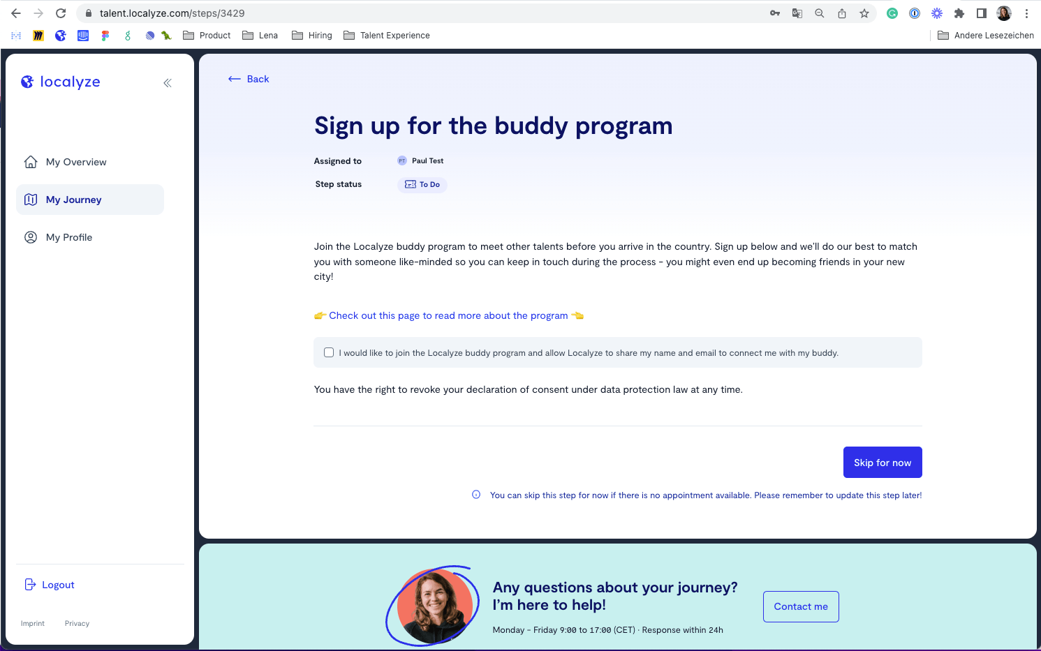 sign up for the Localyze Buddy Program