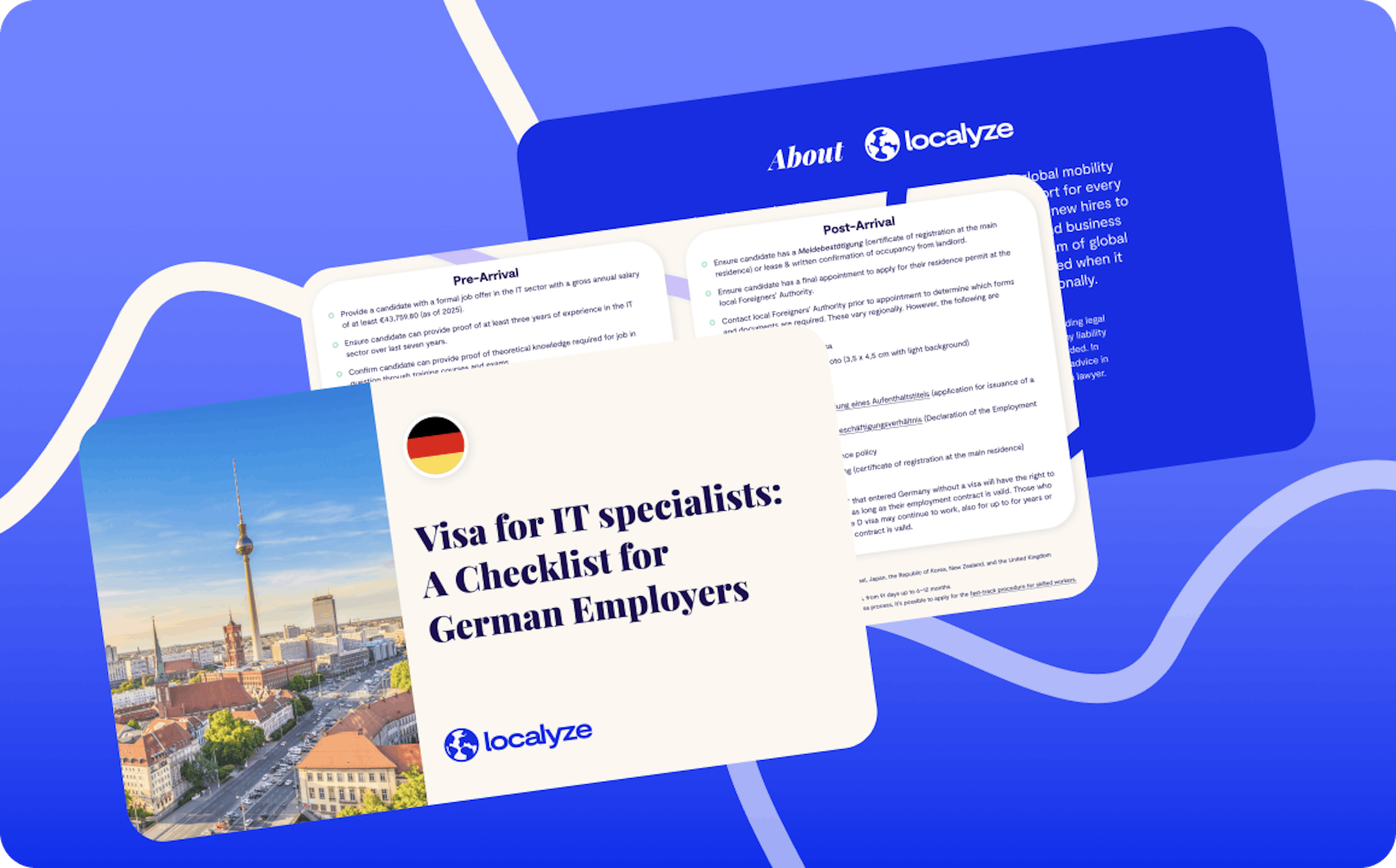 Visa for IT Specialists: A Checklist for German Employers cover with decorative elements