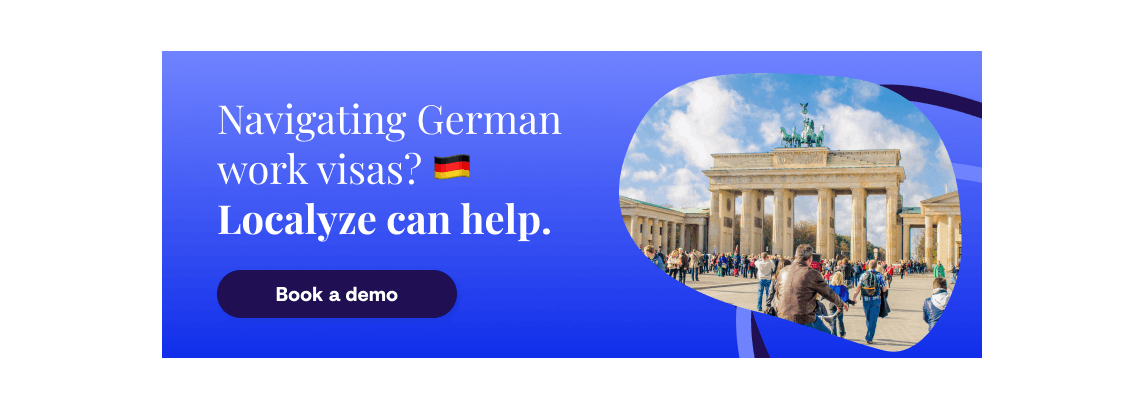 German work visas with Localyze