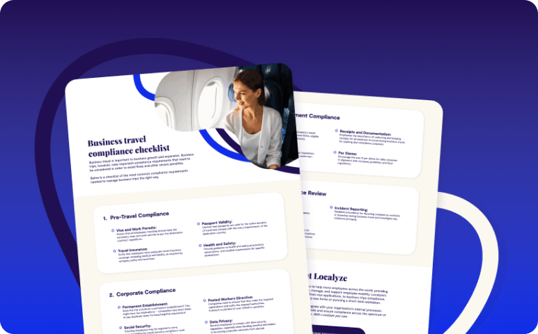 Business travel compliance checklist