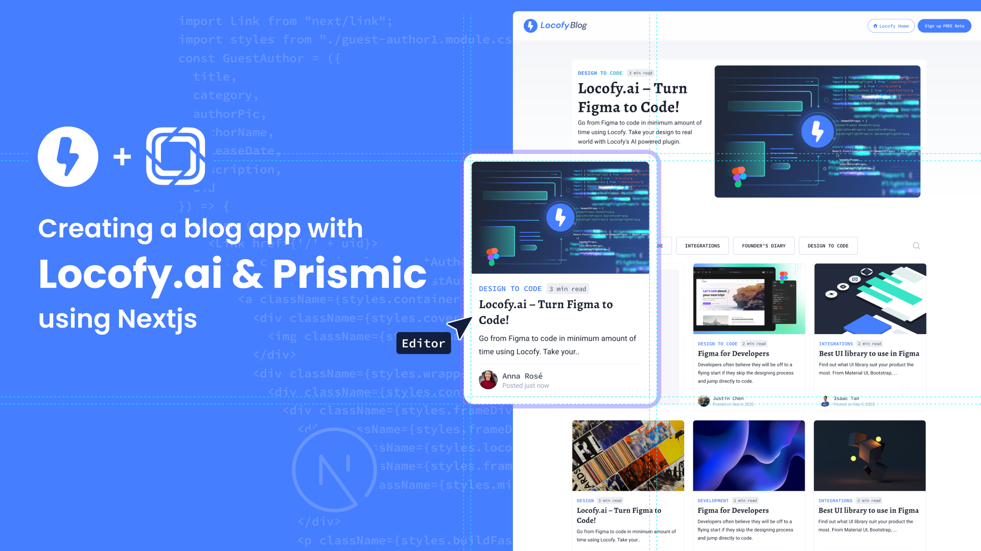 Building A Blog App From A Figma Design With Locofy.ai & Prismic