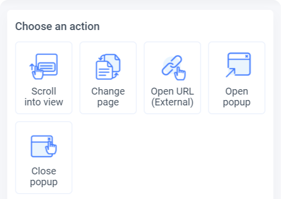 Image of the actions tab in Locofy plugin