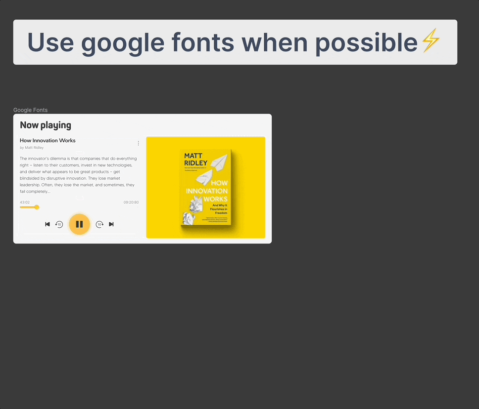 use google fonts