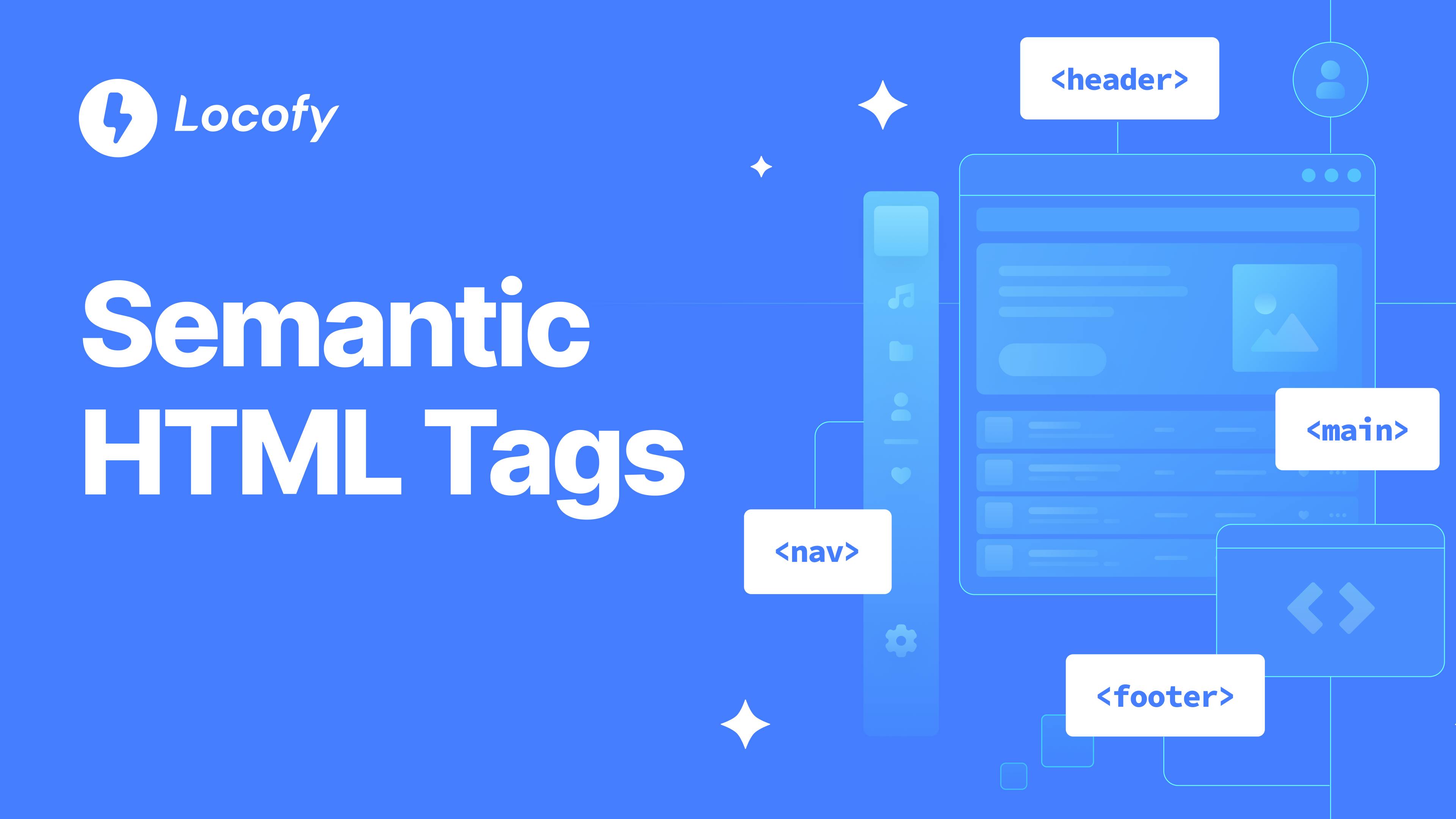 semantic tags in html