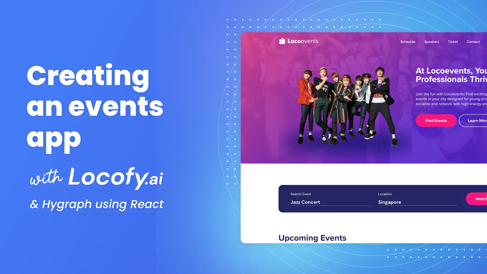 Create an Events App With Locofy.ai, Figma, and Hygraph