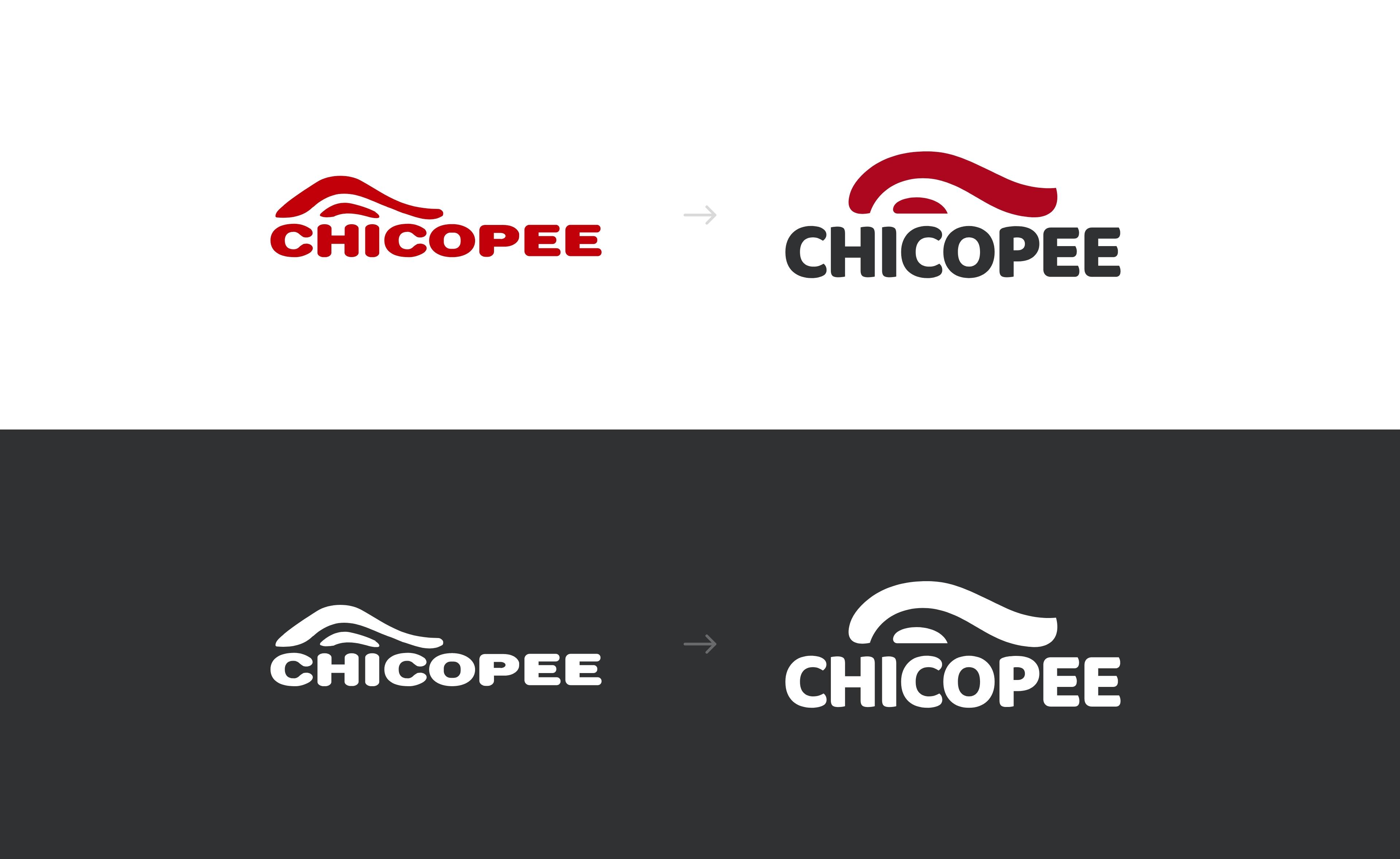 Chicopee Logo Before and After