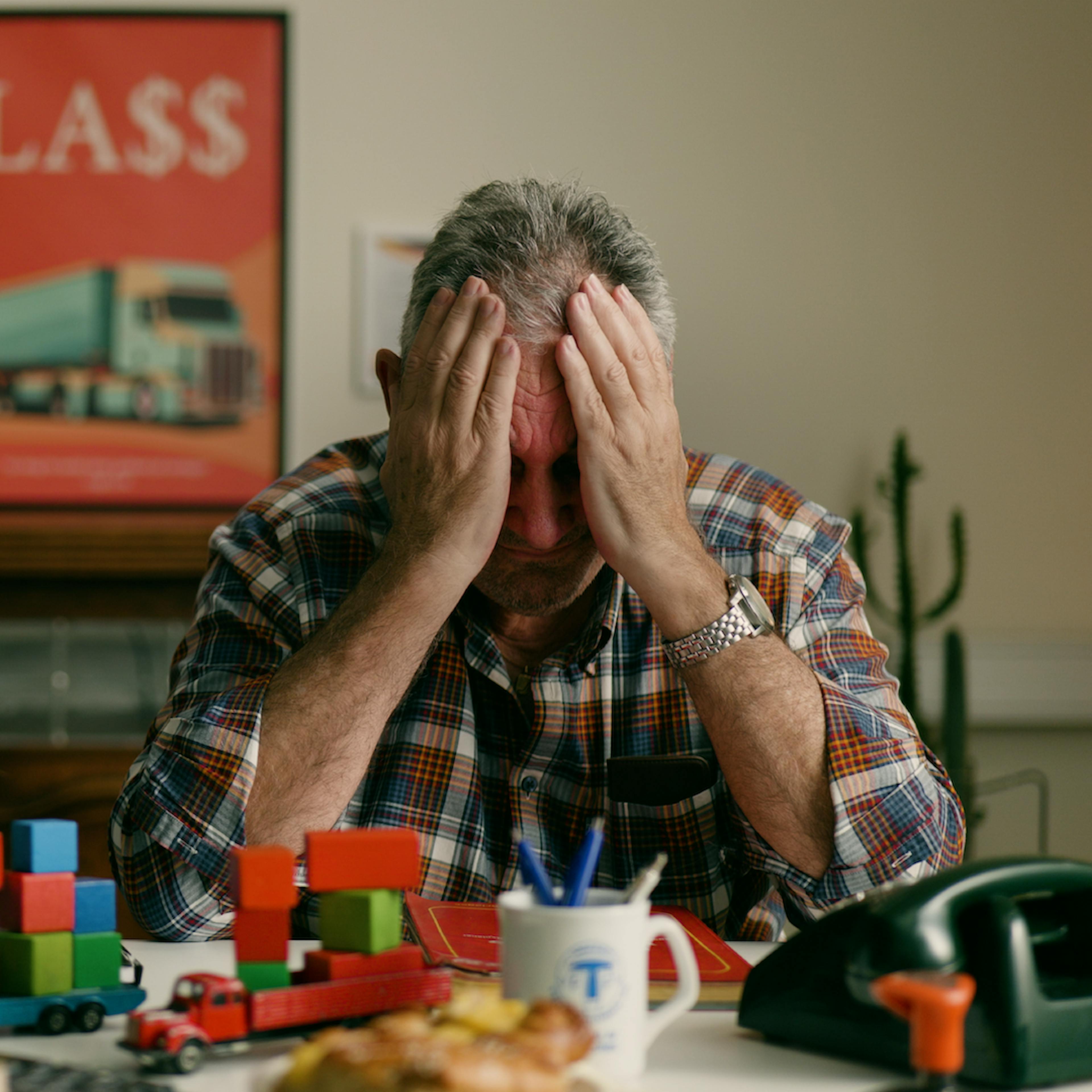 En trött transportledare