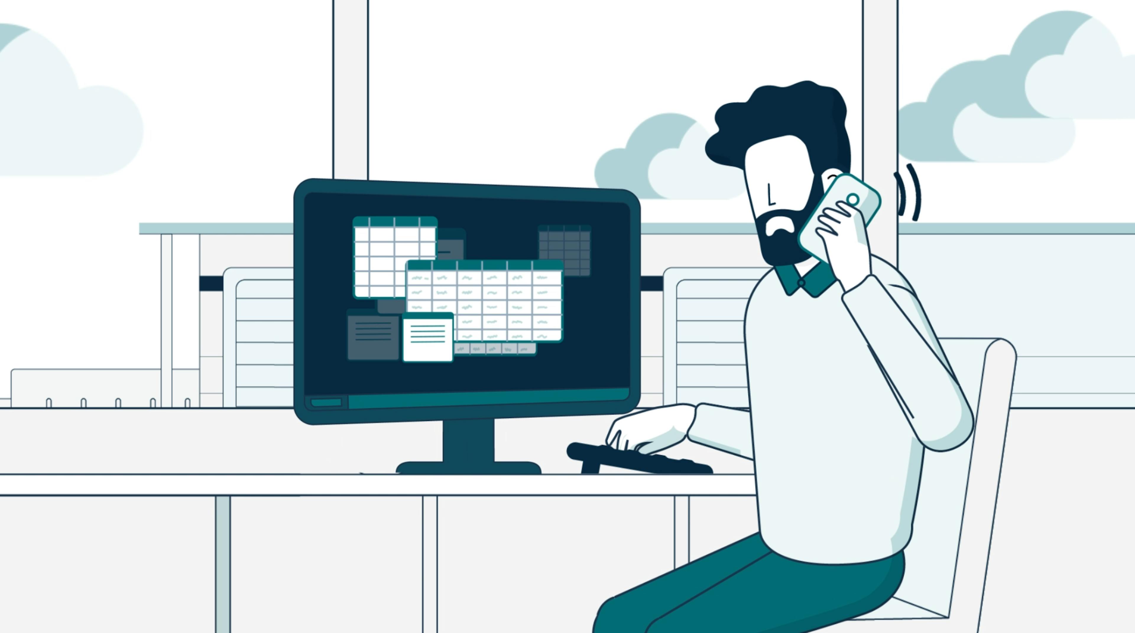 En transportledare som planerar dagens körningar