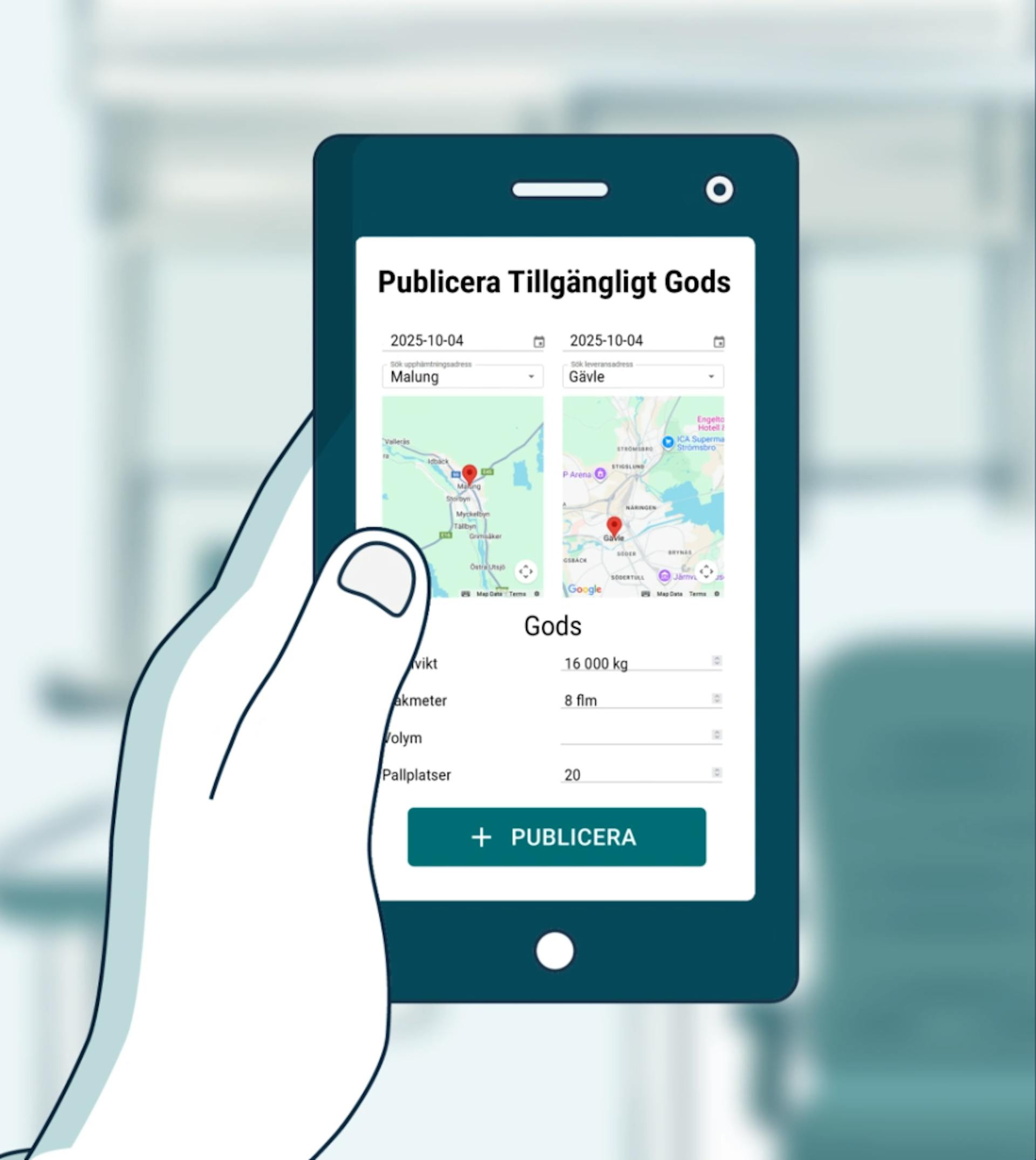 Publicera tillgängligt uppdrag