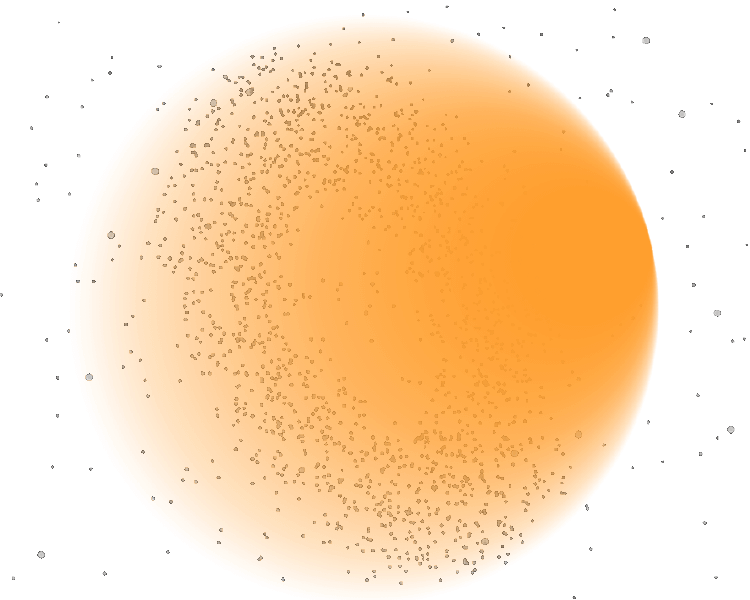 Sun with stars