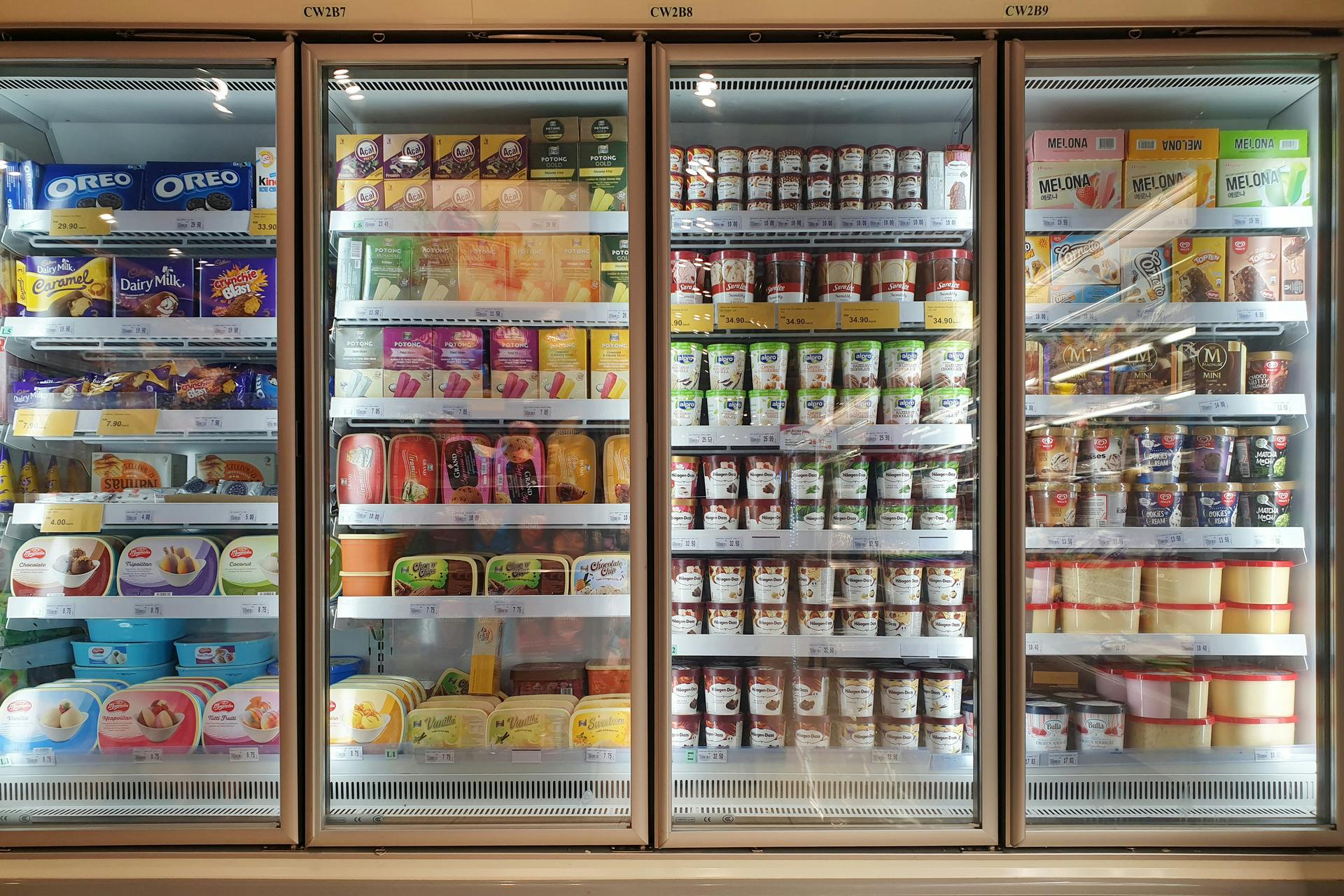 grocery store freezer
