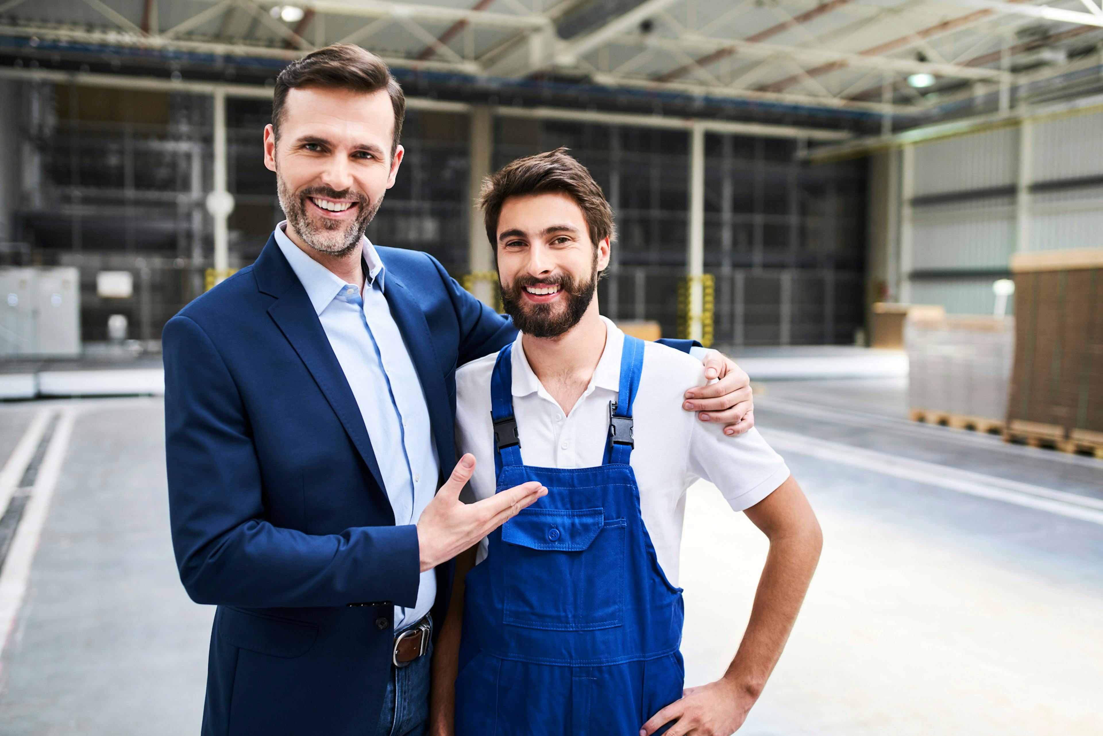 manager happy with his employee