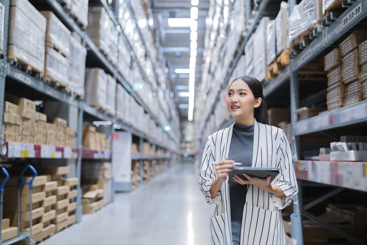 woman in wholesale store