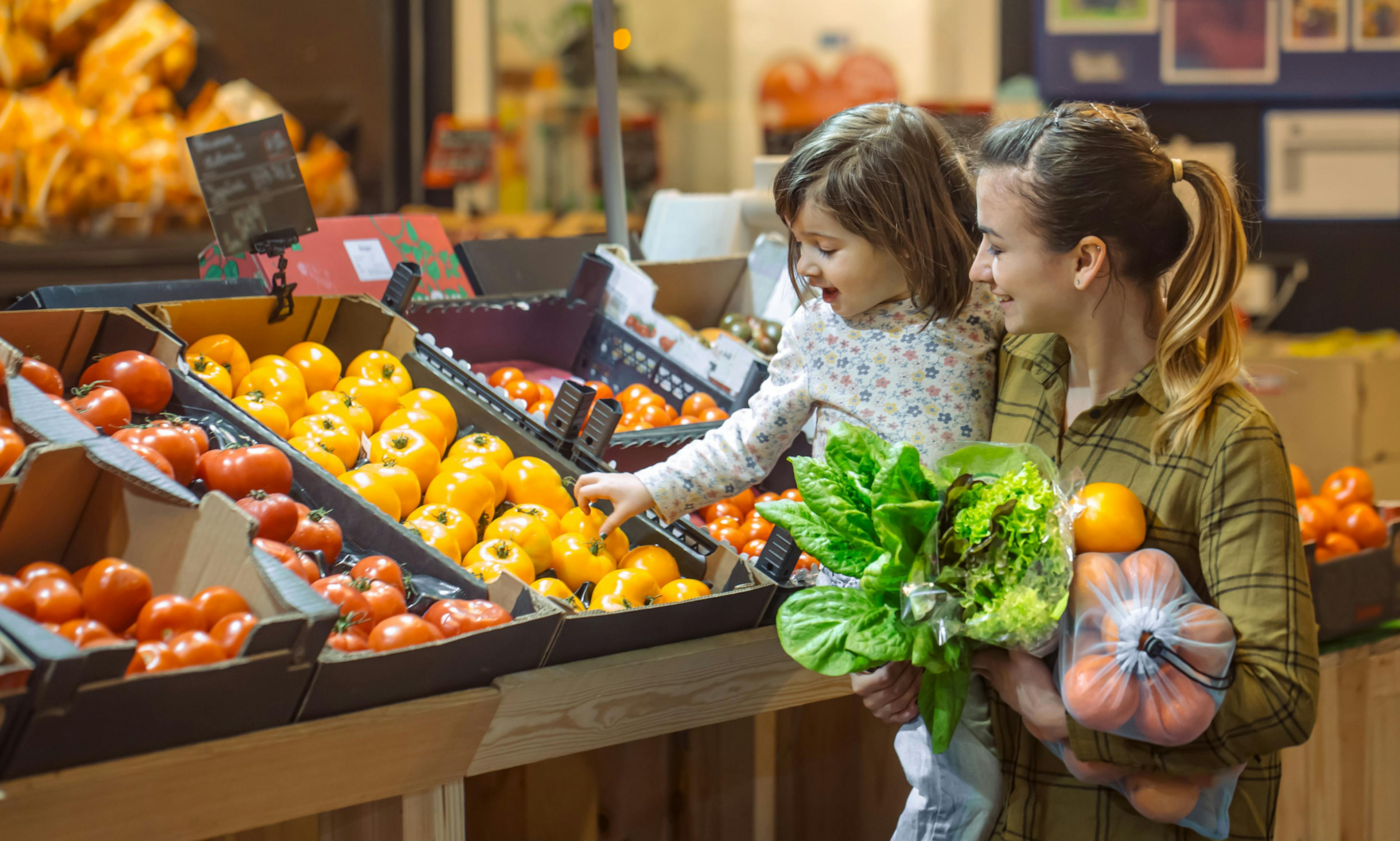 grocery store with fresh food
