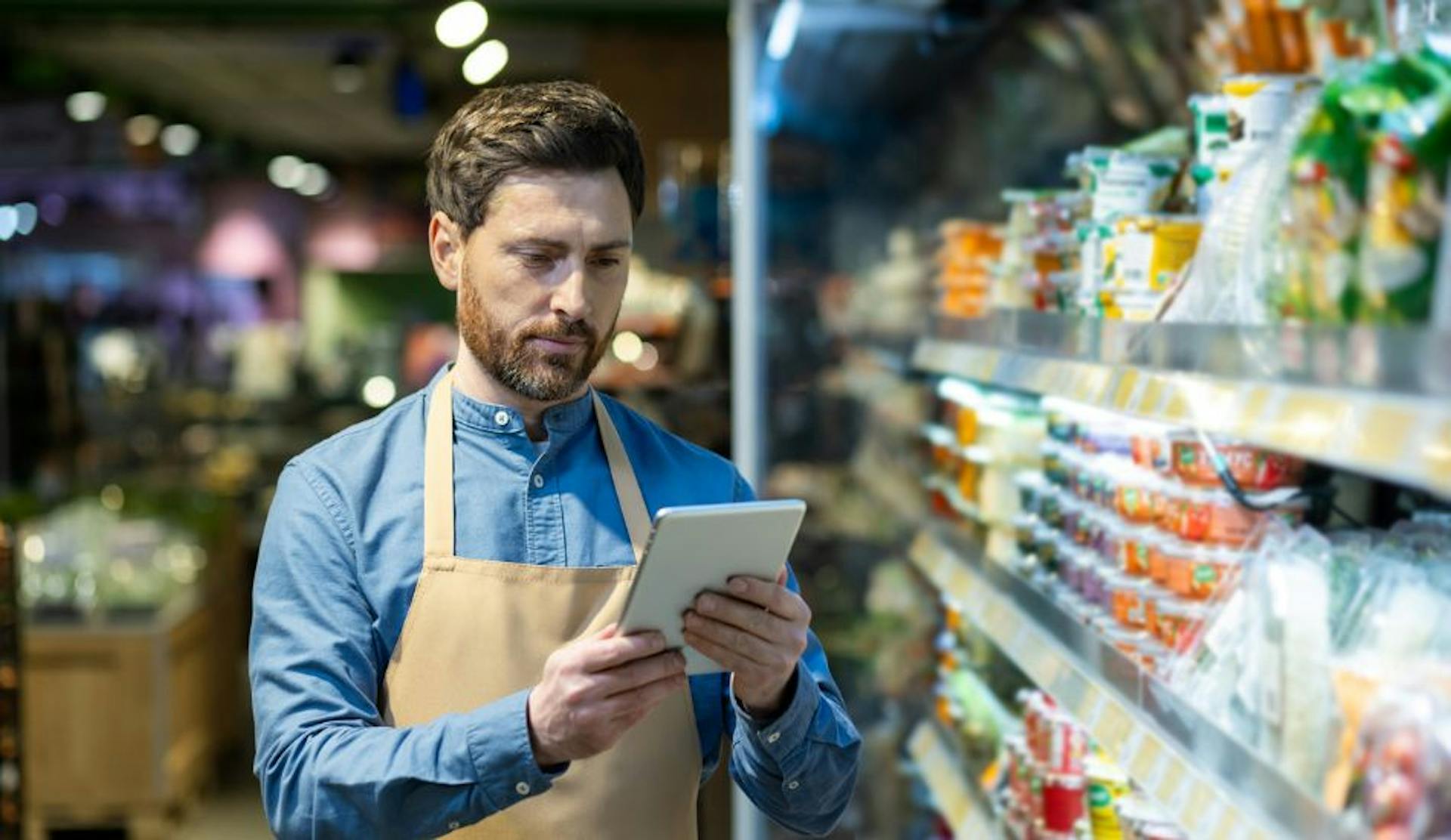 Store Leader using tablet