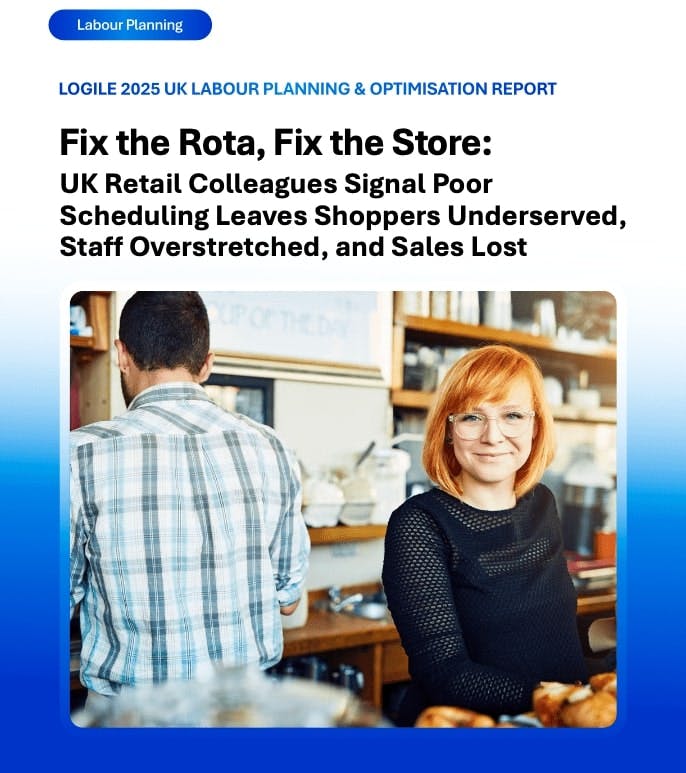 Cover of Logile 2025 UK Labour Planning & Optimisation Report