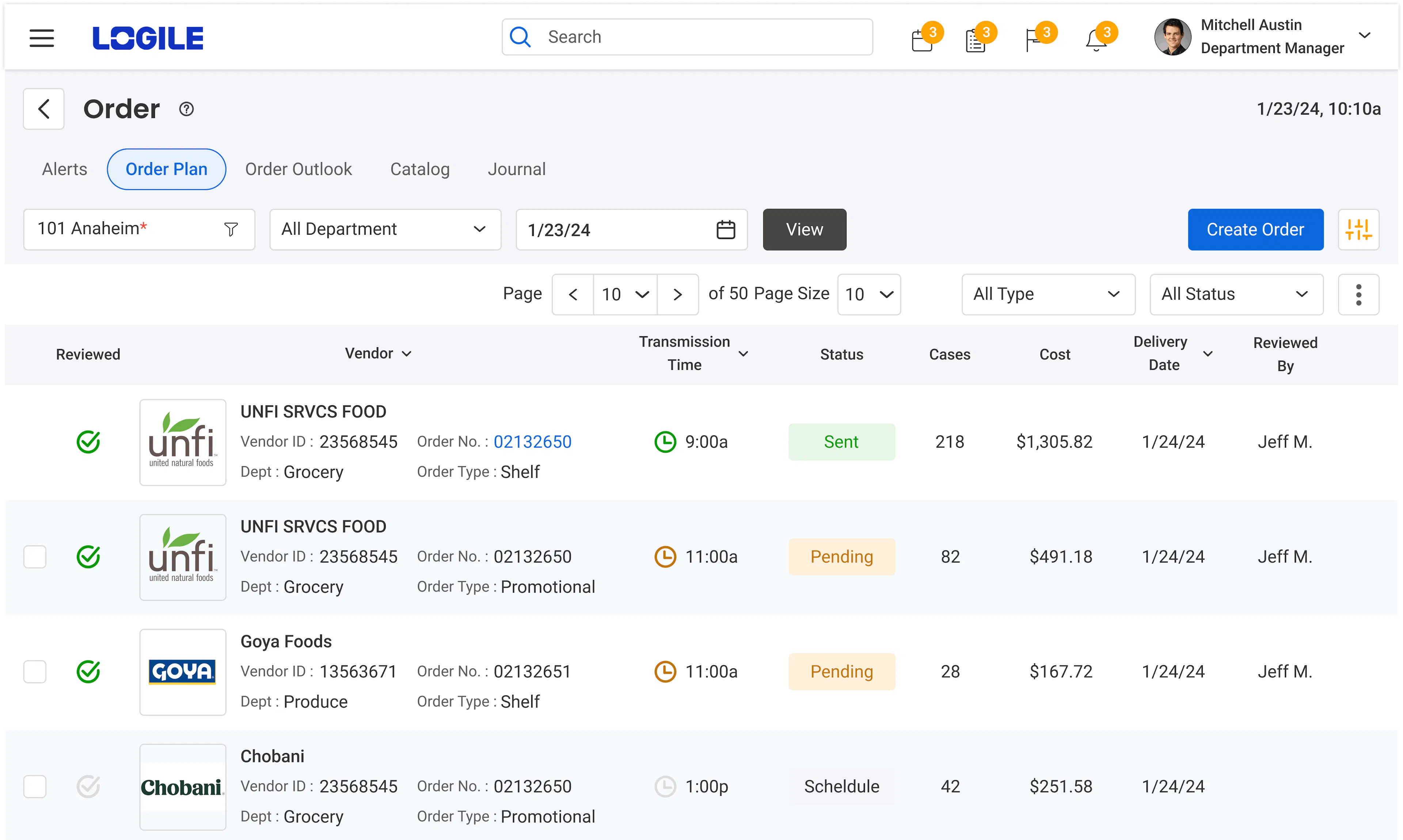 Computer Assisted Ordering Dashboard