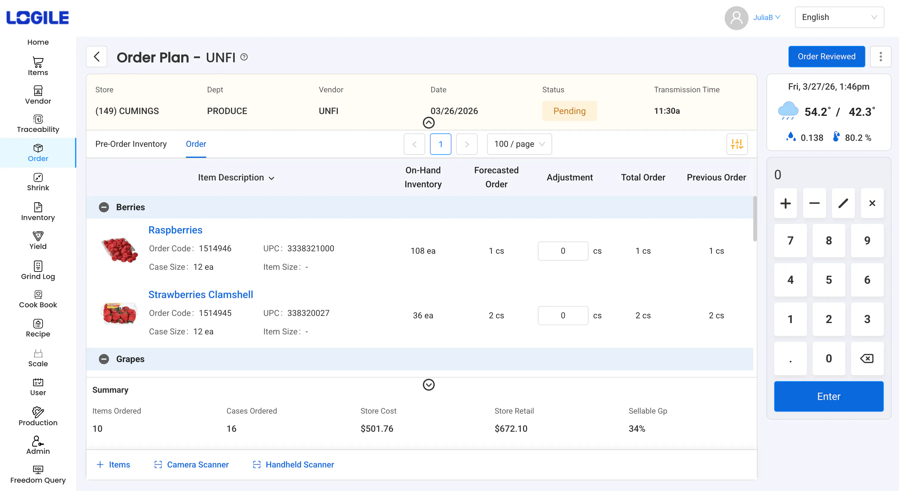Demand Driven Orders Dashboard