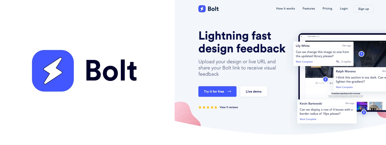 bolt previous brand identity