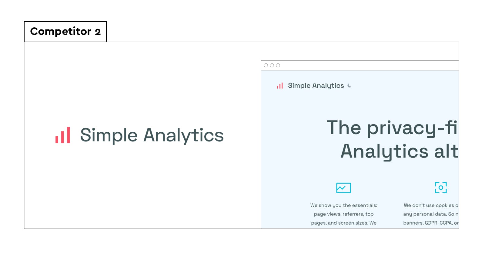 simple analytics brand design analysis