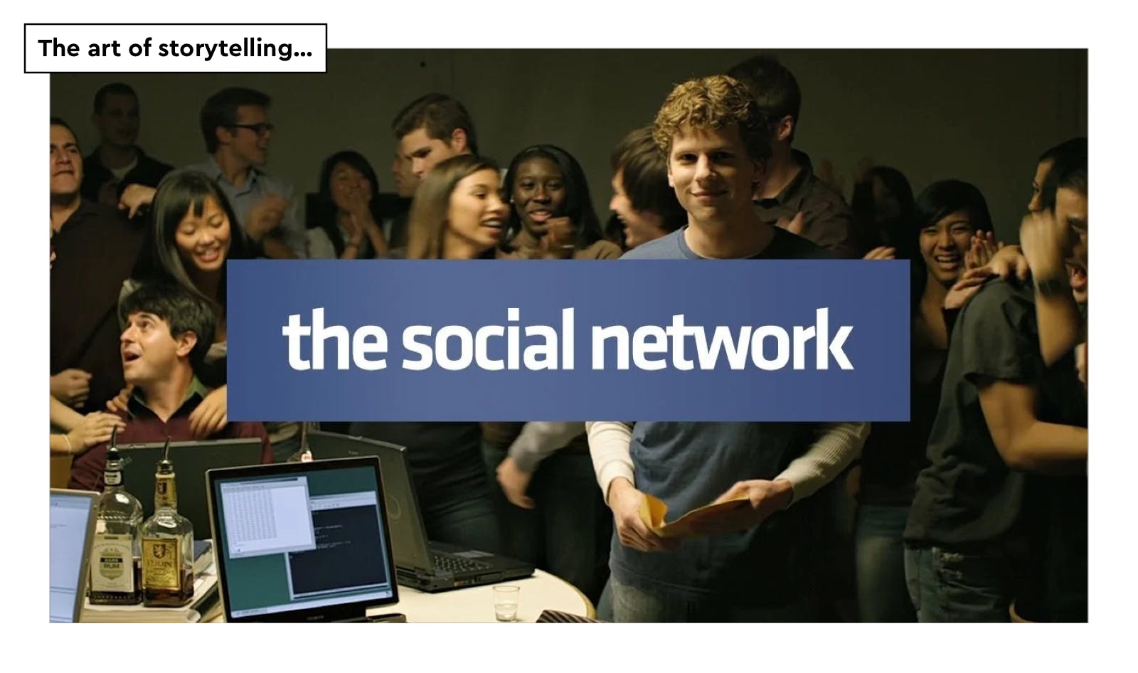 Picture of the movie “The Social Network” by David Fincher.