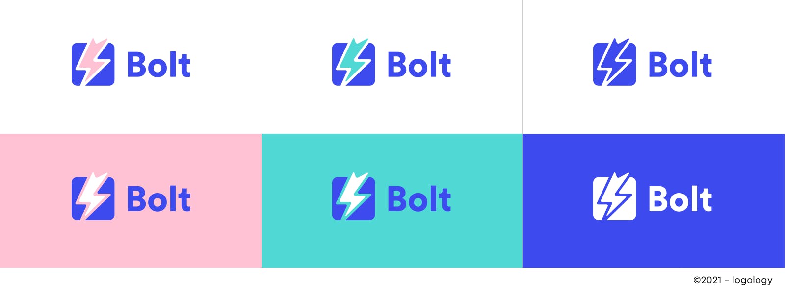 powerful lighting bolt logo variations