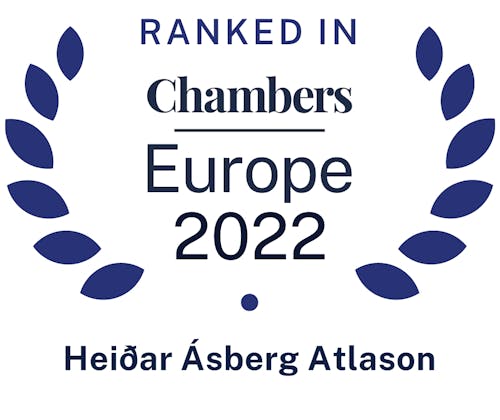 Chambers Europe 2022 - Heiðar Ásberg Atlason