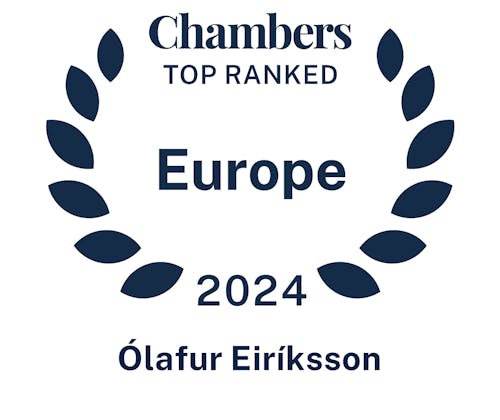 Chambers Europe 2024 - Ólafur Eiríksson
