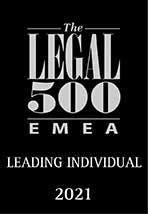 The Legal 500 EMEA Leading Lawyer 2021