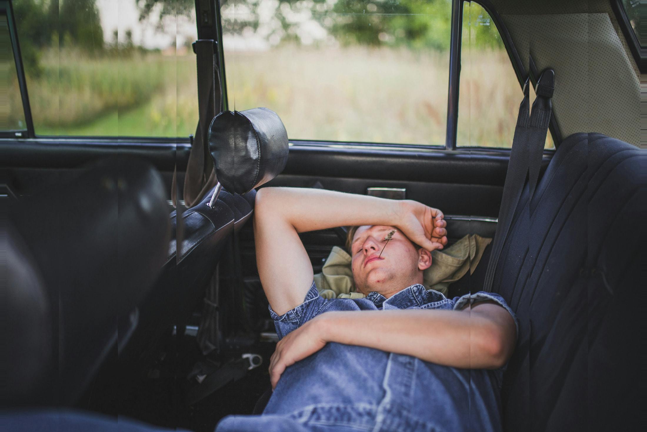 Imagining the future of supply chain logistics: a wheat farmer taking a nap in his truck, because his crops can move and sell themselves.