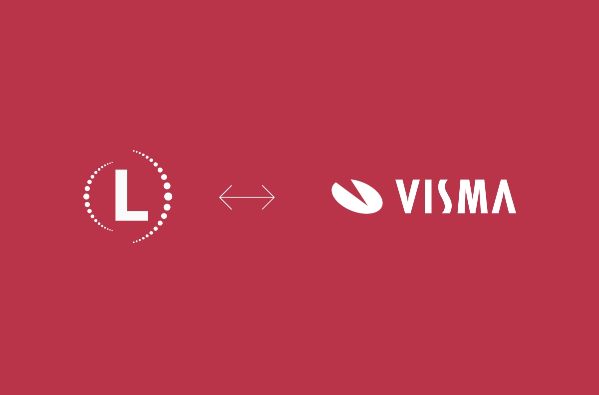 Seamless Visma integration with Logtrade, illustrated by the two brand logos side by side.