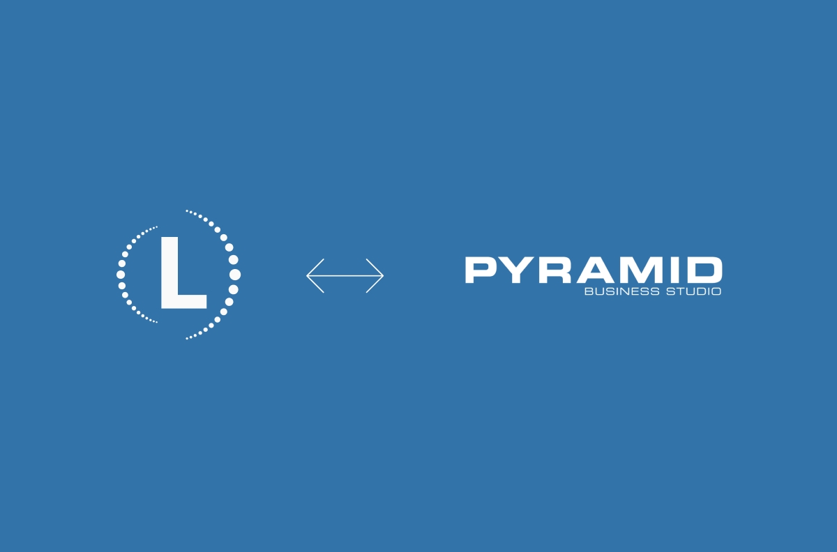 Seamless integration between Logtrade and Pyramid, illustrated by two brand logos.