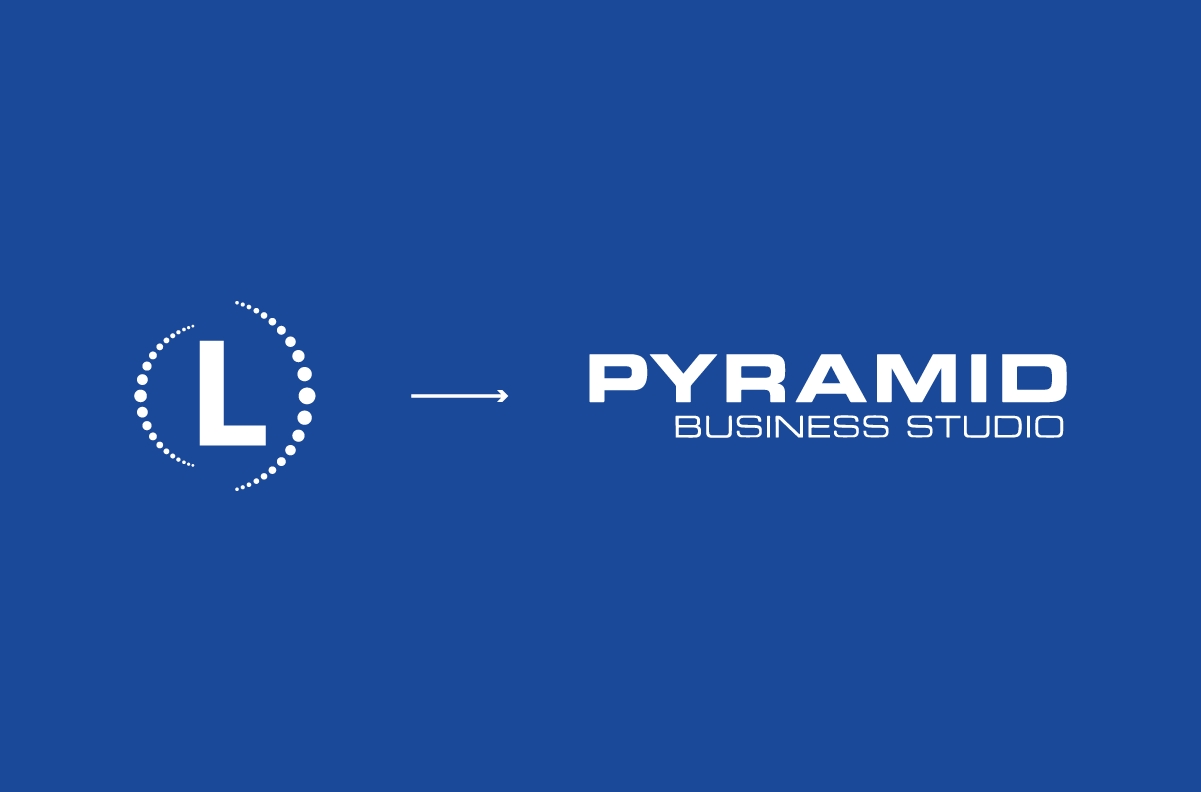 Sömlös integration mellan Logtrade och Pyramid som illustreras med deras två varumärkes-logotyper.