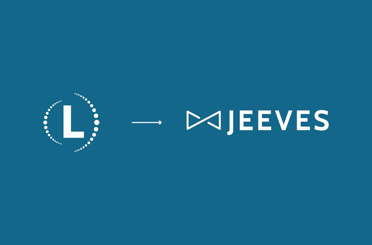 Sömlös integration mellan Logtrade och Jeeves vilket symboliseras med de två företagens logotyper.