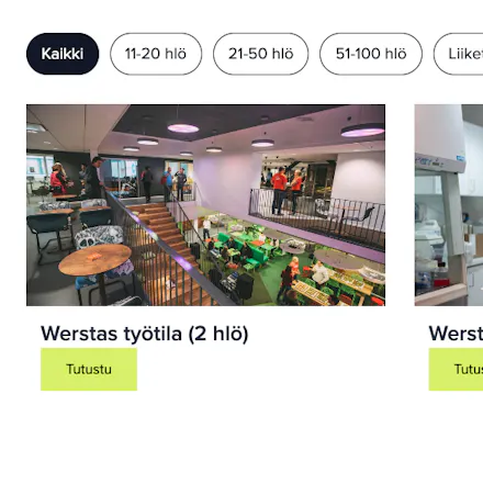 Werstas työtilan kuvake Turun Teknologiakiinteistöjen verkkosivuilla.