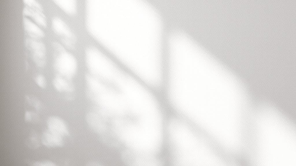 Blank clean white wallpaper wall, brown gold geometric maze pattern in beautiful sunlight from window, leaf shadow for luxury, modern interior design decoration, fashion, beauty, product background 3D