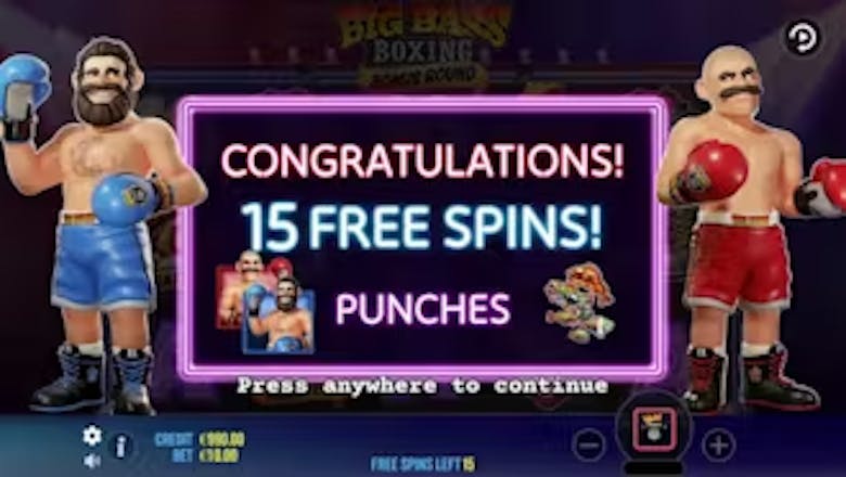 Big Bass Boxing Bonus Round Free Spins