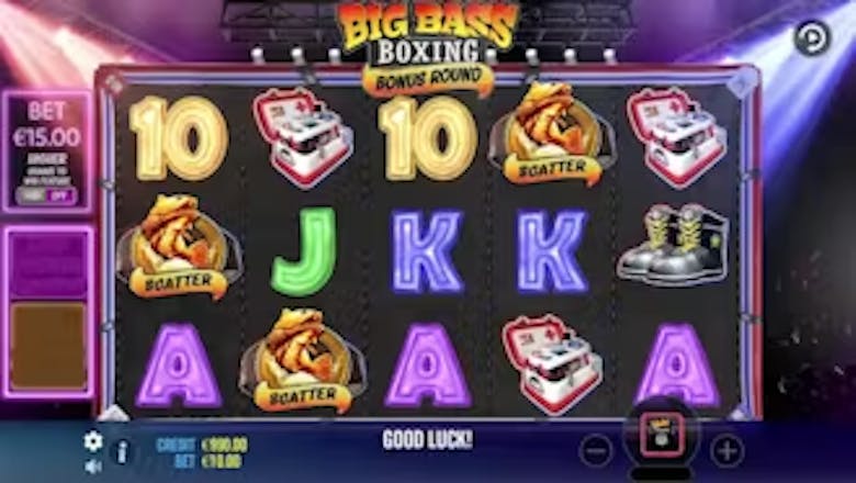 Big Bass Boxing Bonus Round Base Game