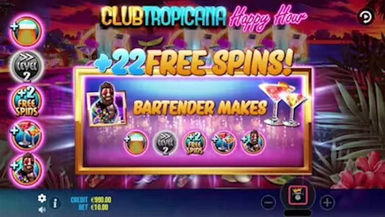 Club Tropicana - Happy Hour Free Spins