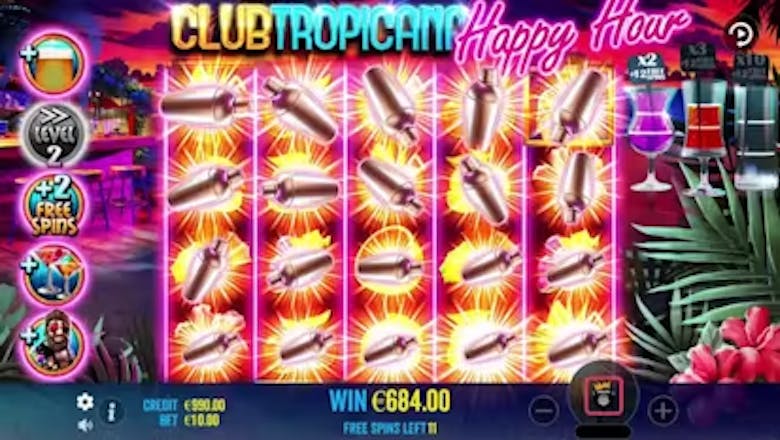 Club Tropicana - Happy Hour Bonus Feature