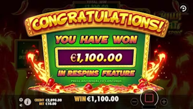 Chilli Heat Spicy Spins Win