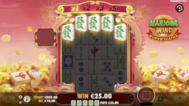 Mahjong Wins Super Scatter Base Gameplay