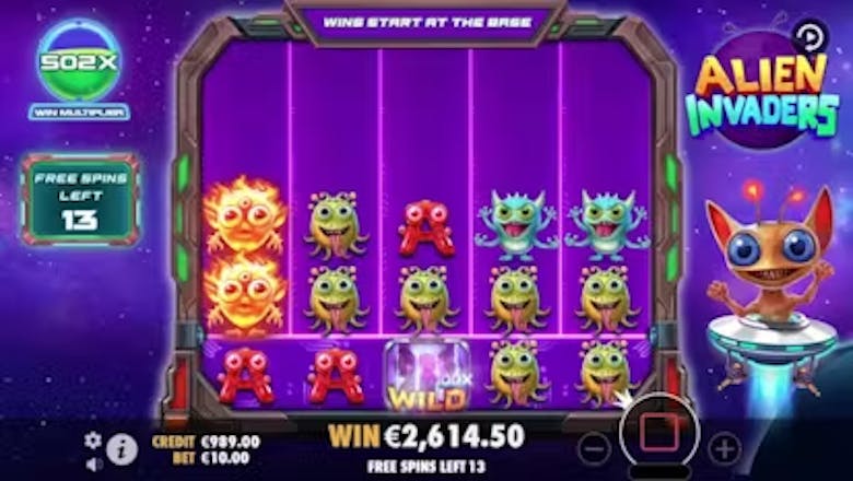 Alien Invaders Bonus Round