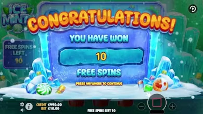 Ice Mints Free Spins