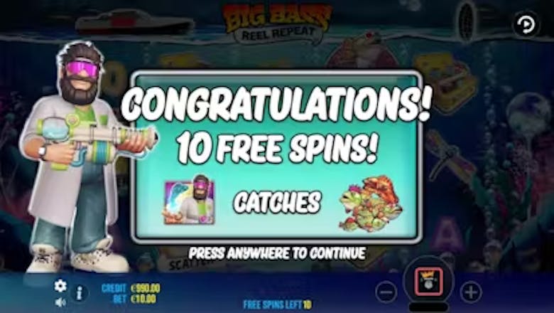 Big Bass Reel Repeat Free Spins