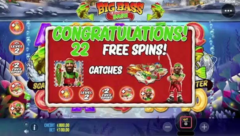 Big Bass Christmas Bash Free Spins